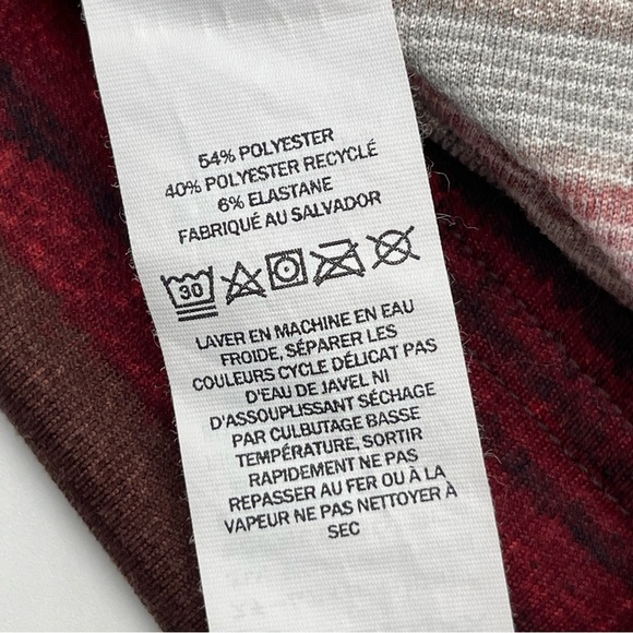 LL Bean Shirt Mens Small Midweight Base Layer Performance Crewneck Striped - Picture 7 of 7